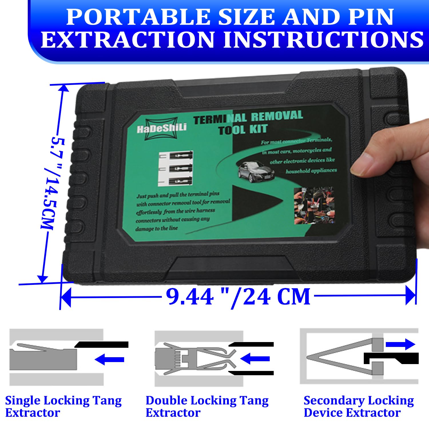 XLWJBES handle texture and metal tip detail for improved grip and durable performance