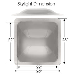 XMK skylight flange closeup highlighting pre-drilled mounting guidance and secure fit benefit