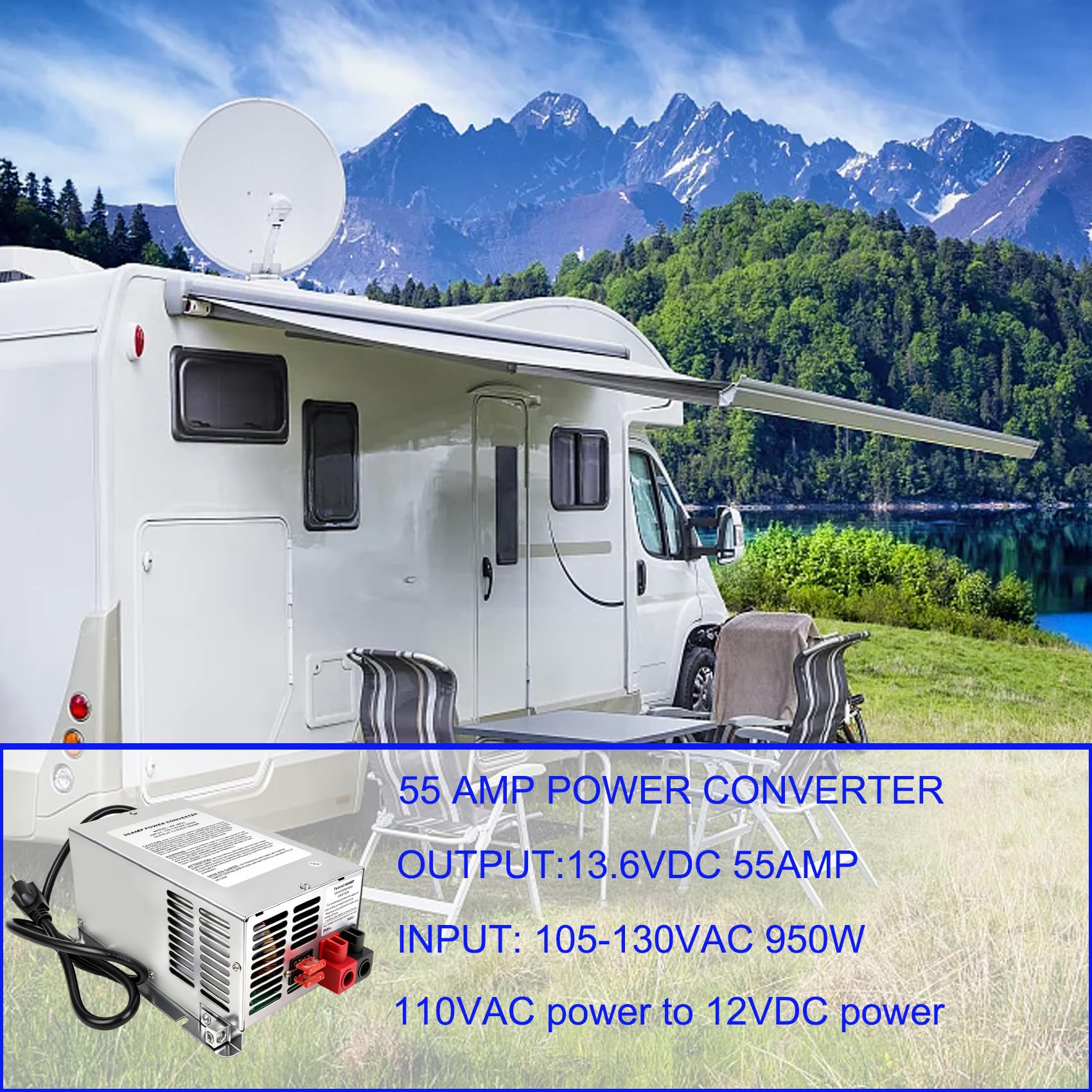 Xmnbl WF-9855 side vents and silent fan highlighting lower noise benefit