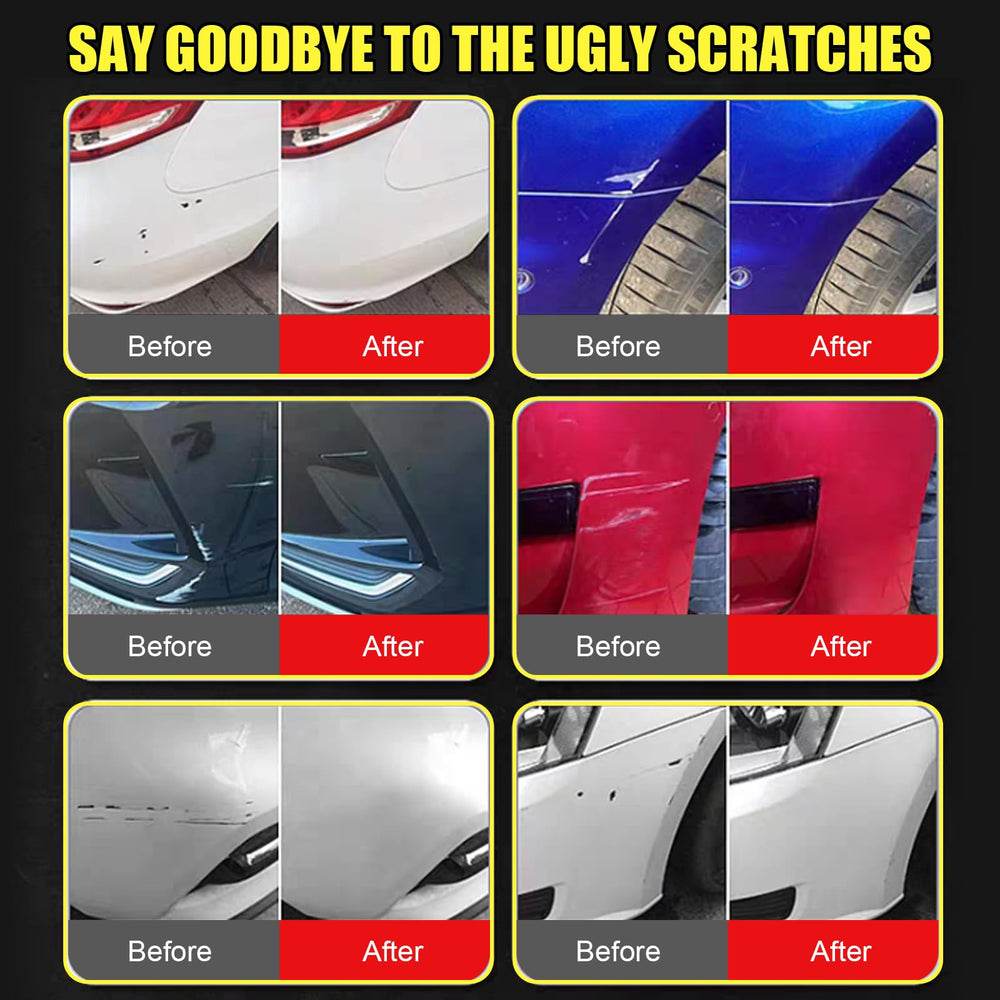 XNA before and after chip repair demonstrating improved finish and protection
