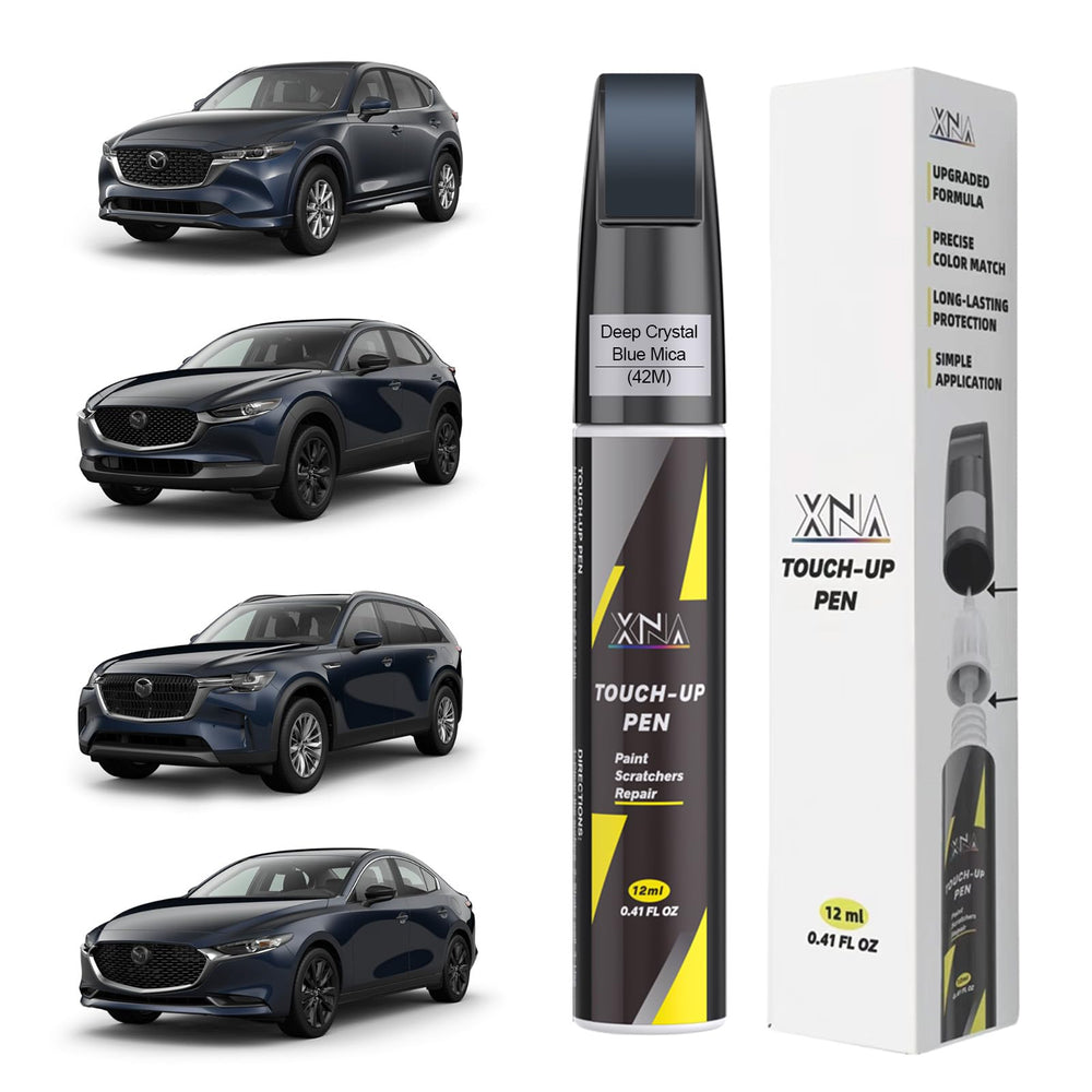 XNA front packaging showing Deep Crystal Blue Mica for accurate repairs