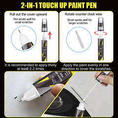 XNA pen tip detail highlighting precision applicator for neat chip repairs and controlled paint flow