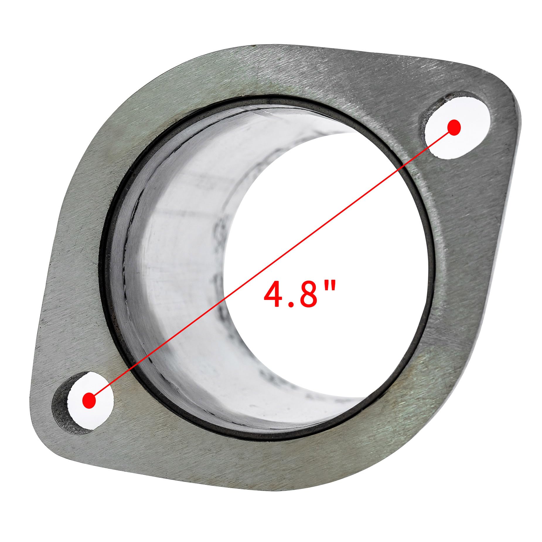 Xoepoll angled side profile highlighting sturdy bolt ears for secure clamping