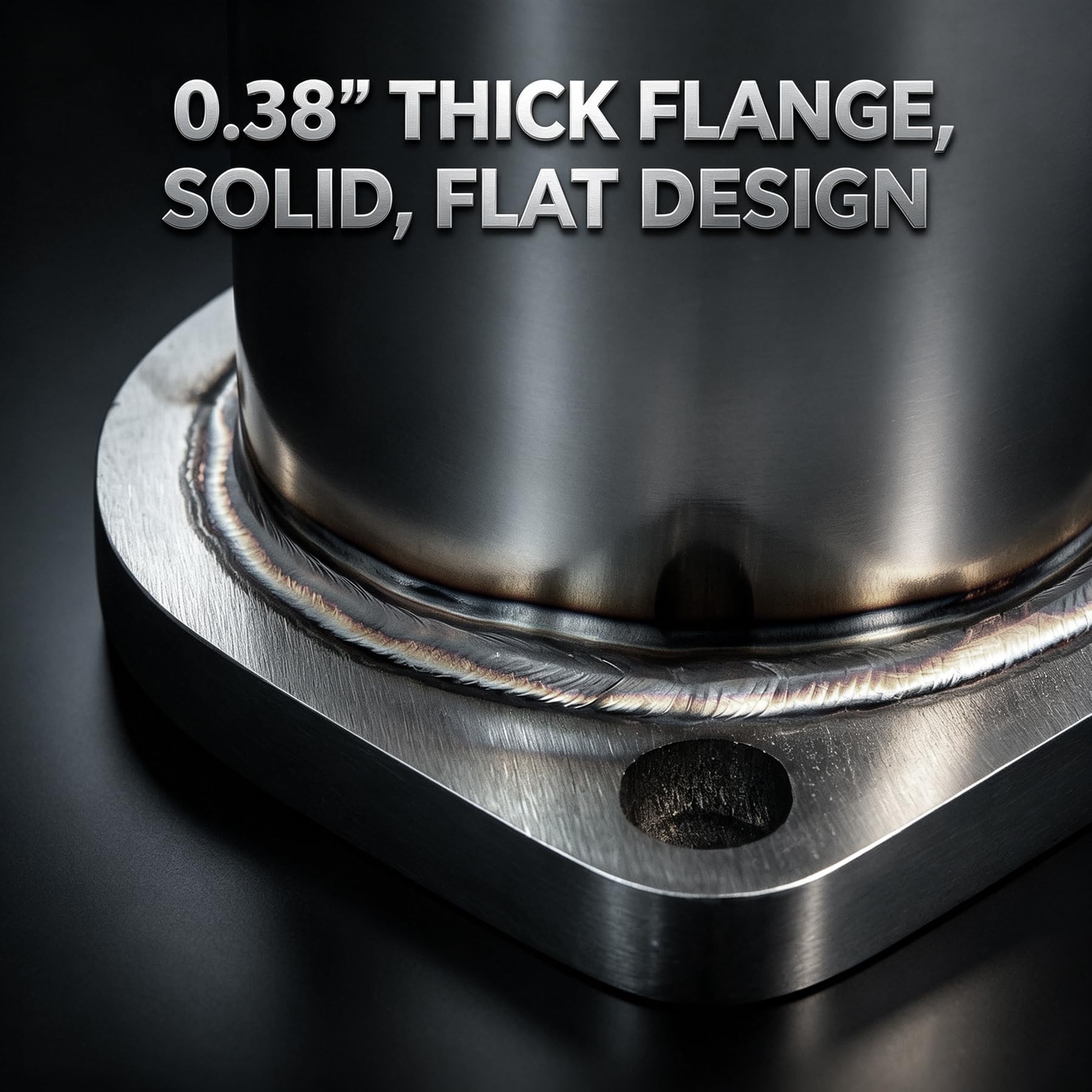 Xoepoll flange next to ruler showing 3 inch OD for accurate sizing