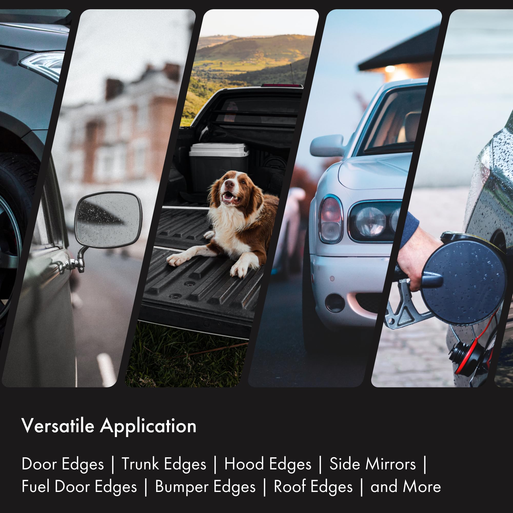 XPEL wrapped around narrow door edge showing secure adhesion and coverage