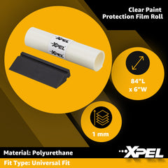 XPEL PPF being applied on bumper showing protection benefit