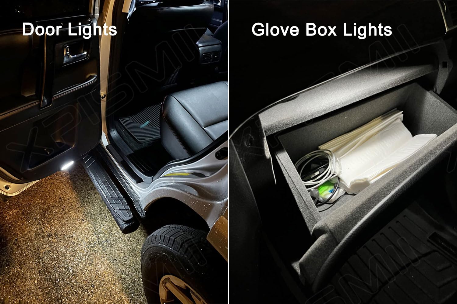 Xpismii license plate light installation demonstrating safe exterior fit