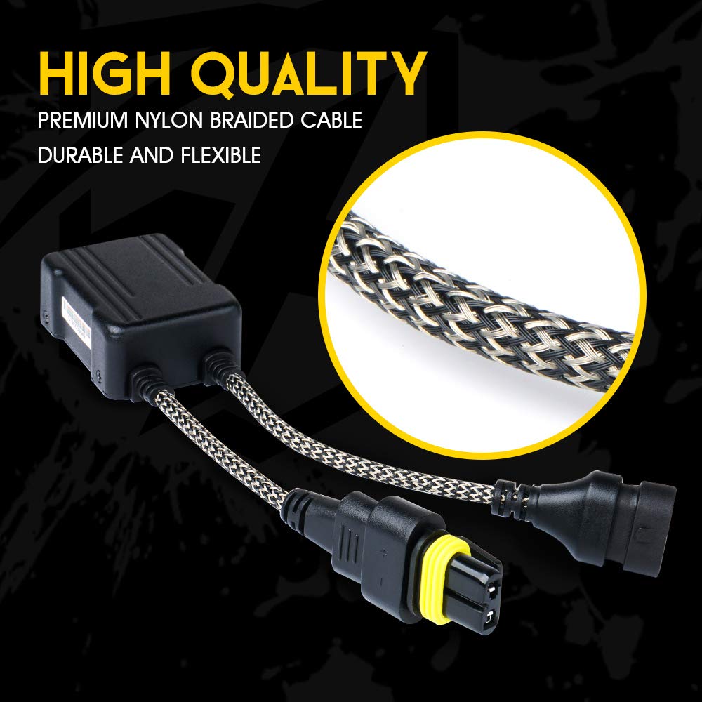 Xprite decoder beside ruler showing compact size for tight headlamp spaces benefit