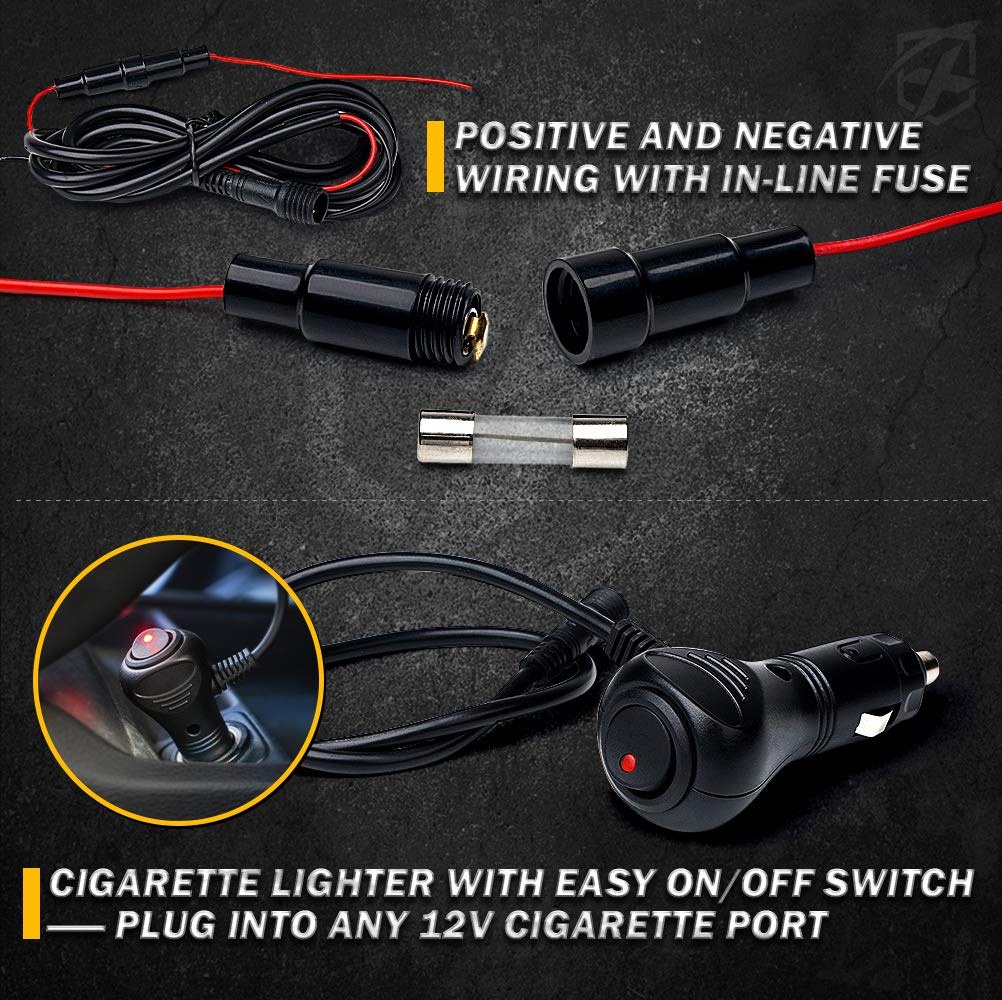 Xprite quick-connect plugs and fuse holder illustrating safe installation benefit
