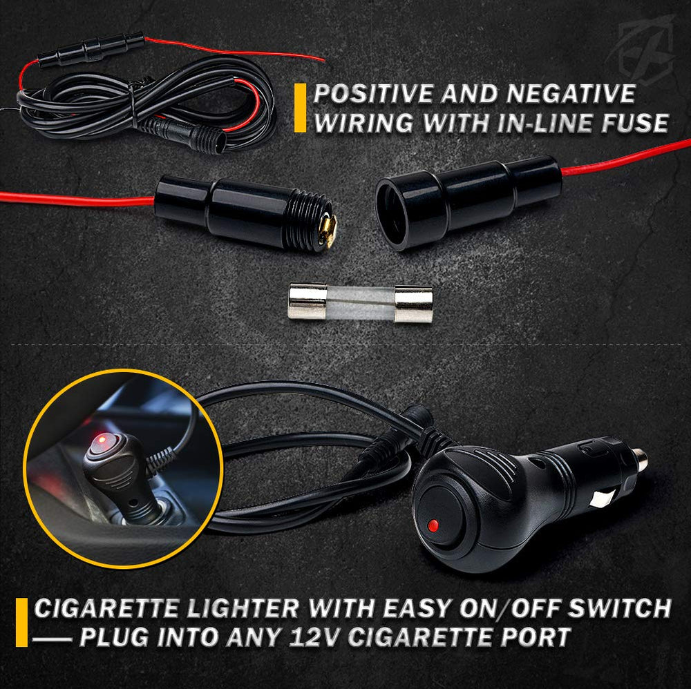 Xprite quick-connect plugs and fuse holder illustrating safe installation benefit
