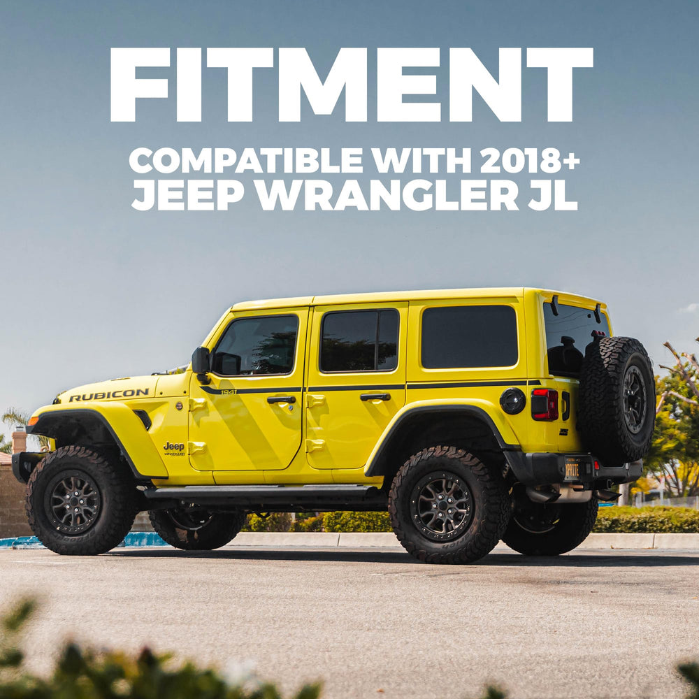 Xprite size comparison on 2018–2026 Jeep showing model-specific compatibility