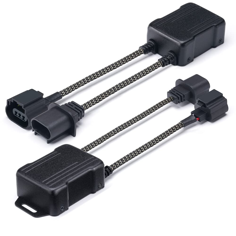 Xprite front view of H13/9008 harness showing plug ends and quick install benefit