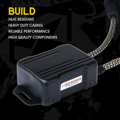 Xprite installed in headlight housing demonstrating compact fit and anti-flicker benefit