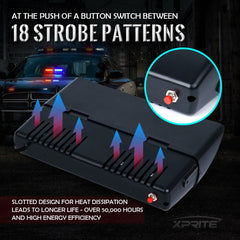 Xprite installed on vehicle windshield illustrating clear interior placement and visibility