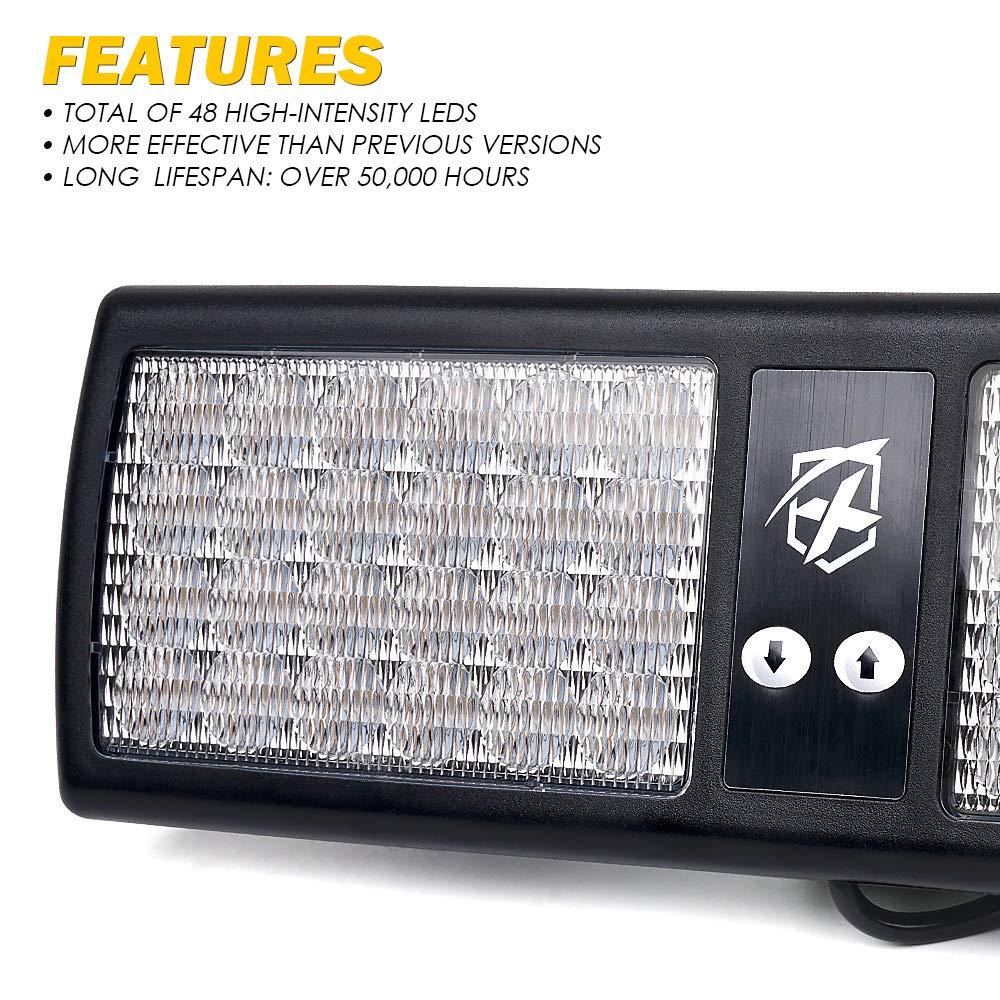 Xprite close-up of 5730 SMD LEDs emphasizing bright output