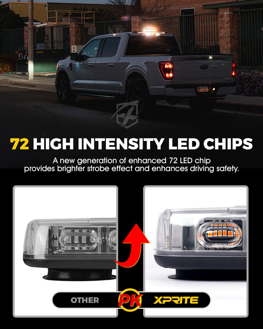 Xprite side profile highlighting magnetic base and secure mounting benefit