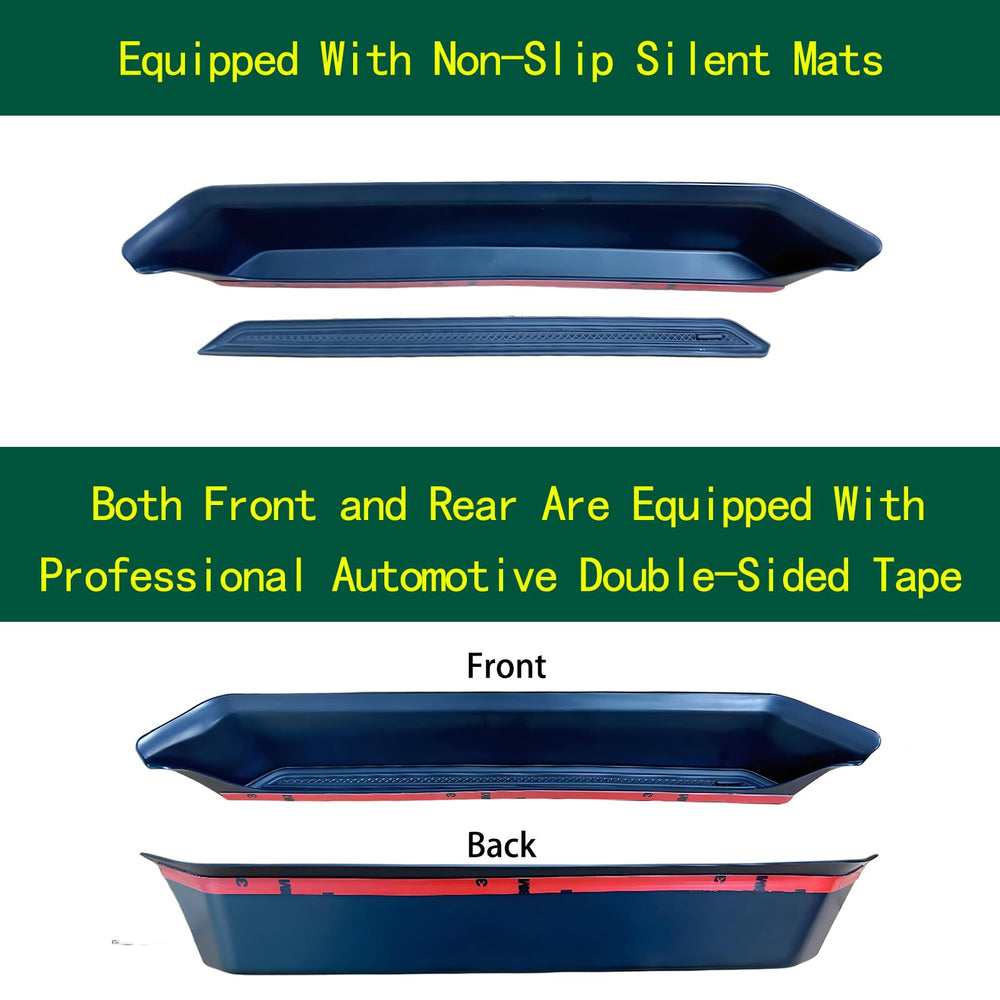 XQTMYHAL double-sided tape attachment detail showing secure, no-drill mounting
