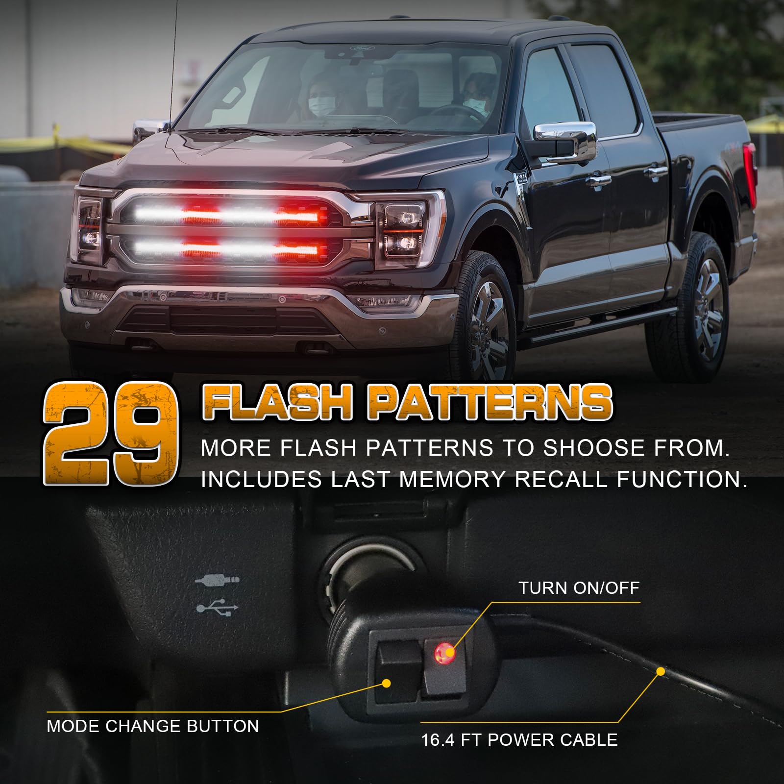 XRIDONSEN 12V cigarette lighter plug and switch providing easy plug-and-play control