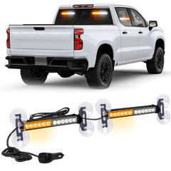 XRIDONSEN front view showing amber and white LEDs for high visibility