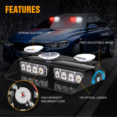 XRIDONSEN installed on dashboard for temporary, tool-free warning light