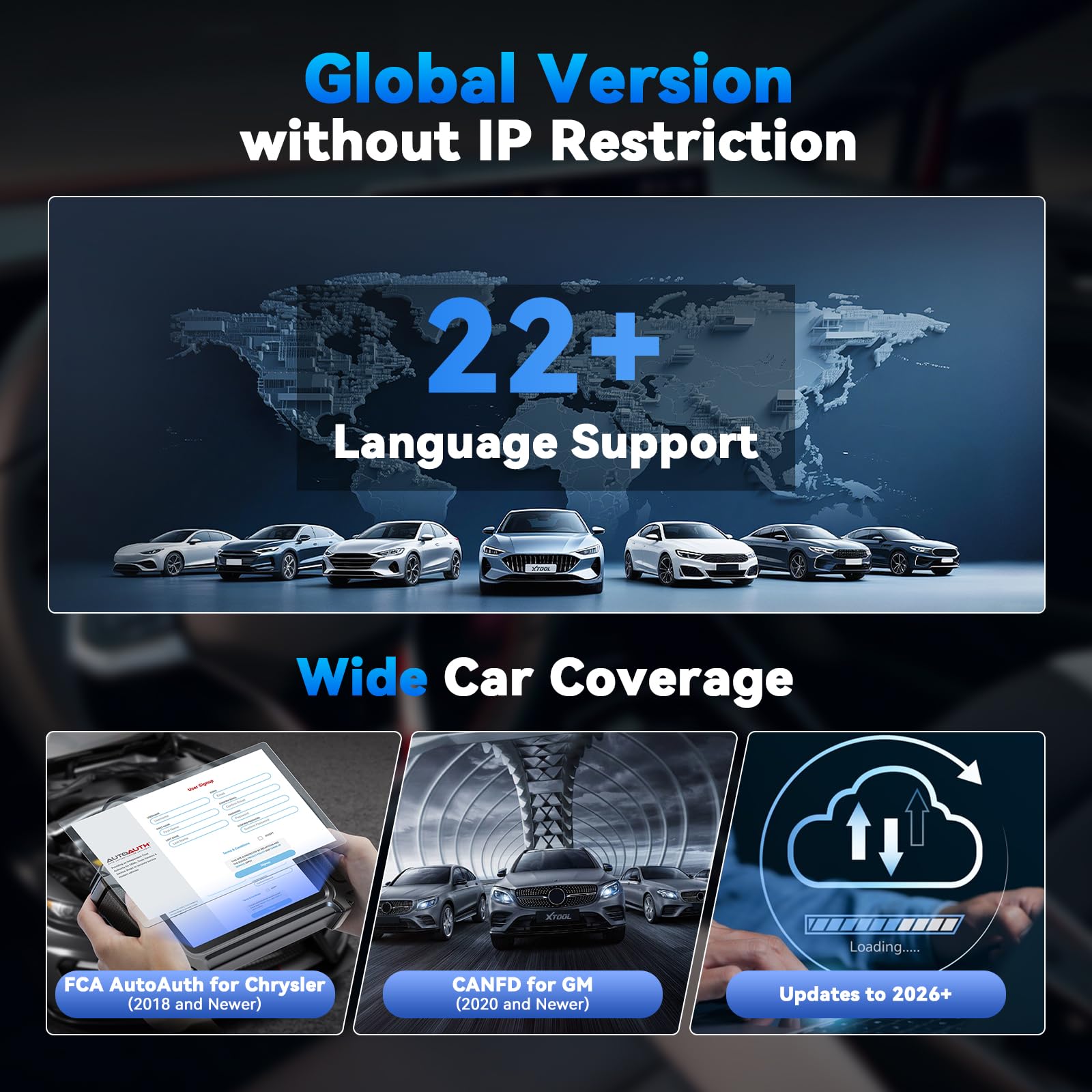 XTOOL D5S held by mechanic in garage, portable diagnostics benefit