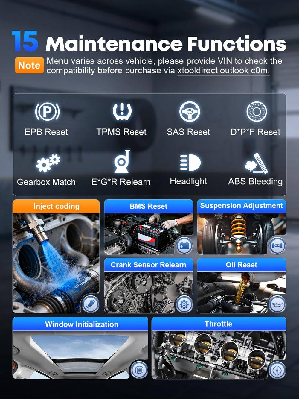 XTOOL D6 connected to a car OBD port enabling quick full-system scans