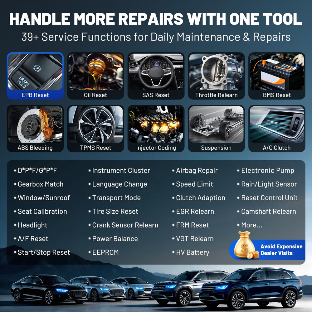 XTOOL D7W ECU coding menu close-up enabling dealer-level programming