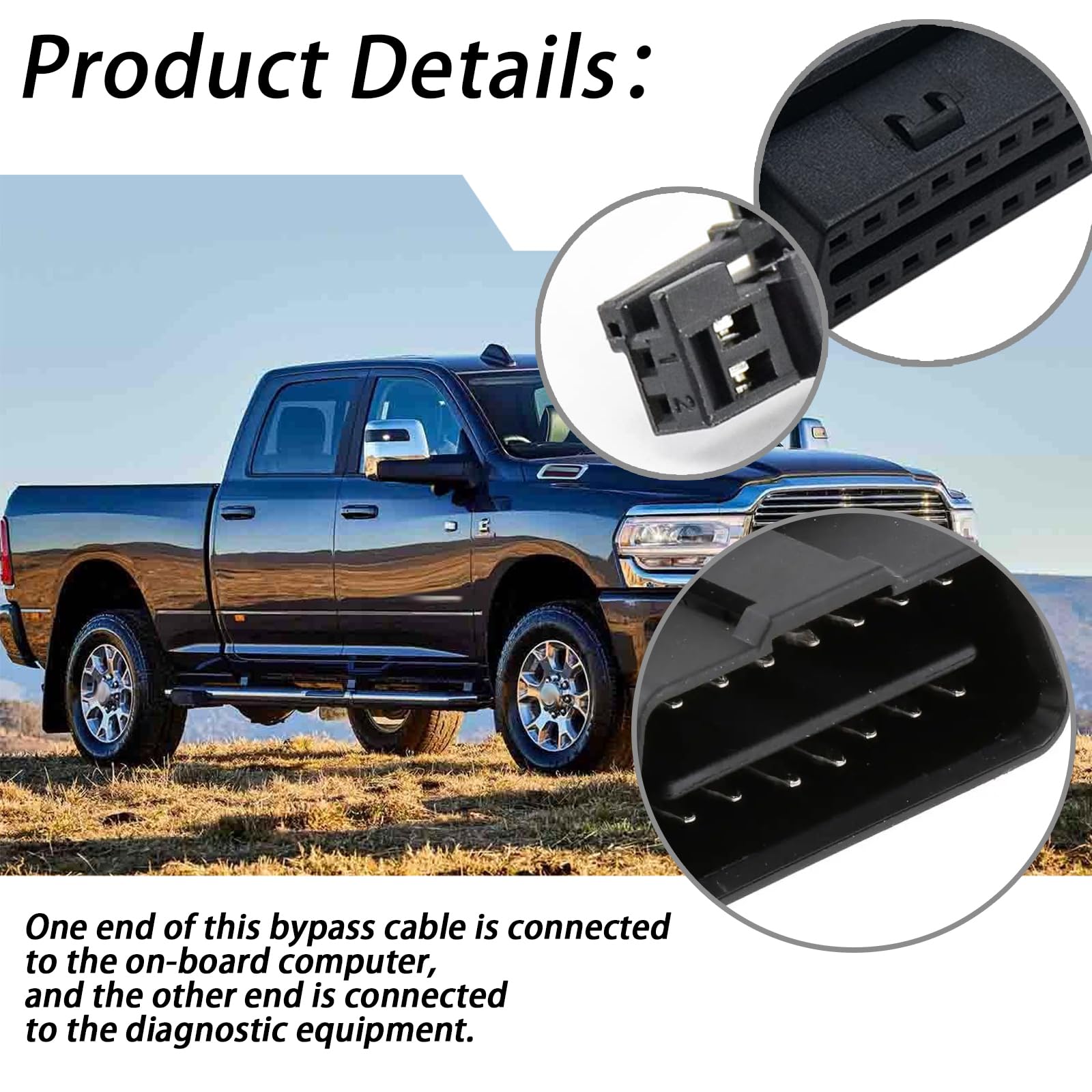 XTPTFABS harness installed under dash of Ram Cummins restoring diagnostic access