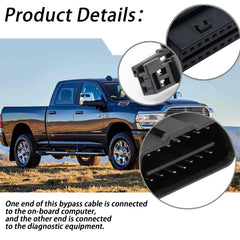 XTPTFABS harness installed under dash of Ram Cummins restoring diagnostic access