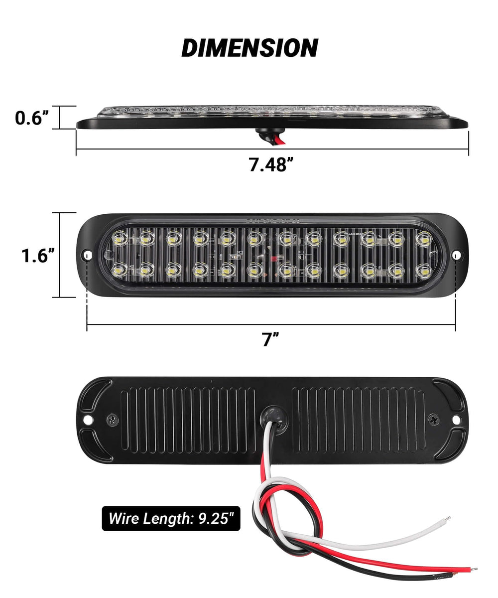 XtraGlow illuminated in rain demonstrates IP67 waterproof visibility in bad weather benefit