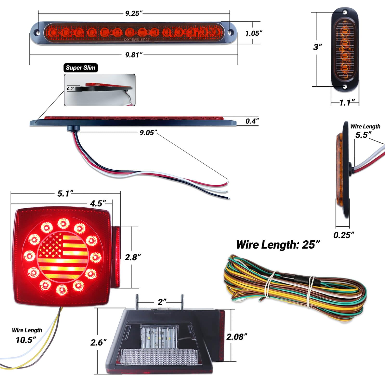 XtraGlow installed on boat trailer rear illustrating submersible lighting performance