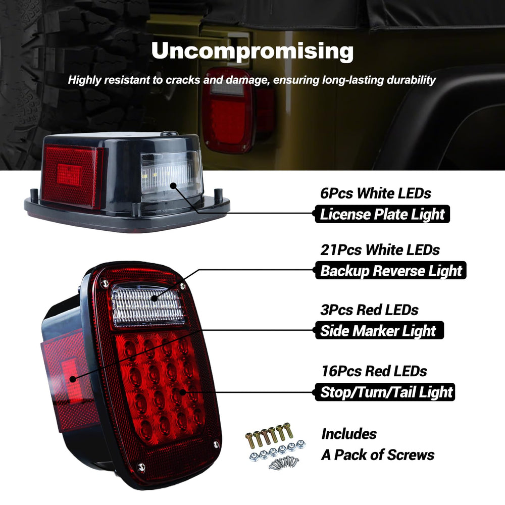 XtraGlow mounted on Jeep rear demonstrating exact fit and upgraded road presence