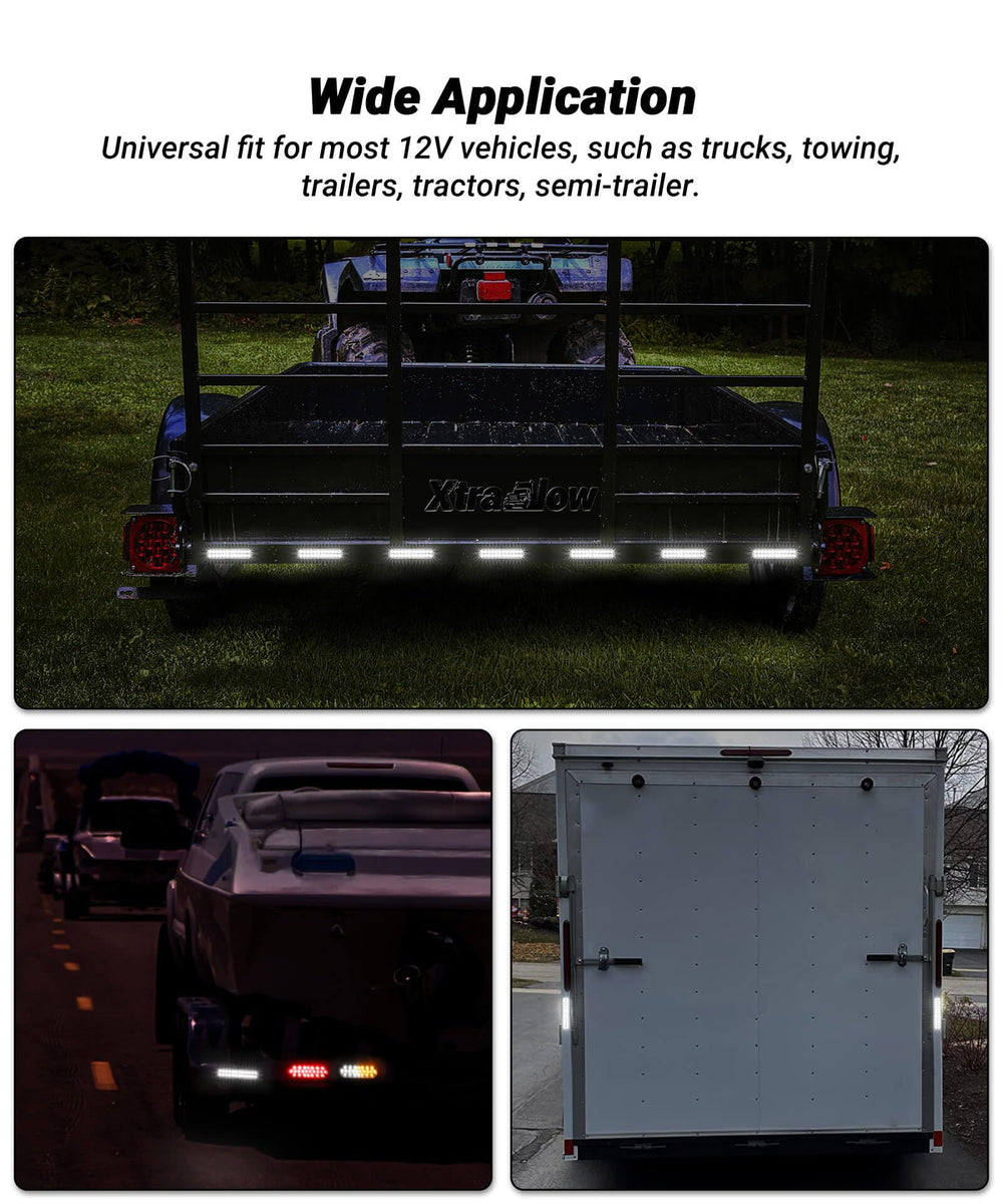 XtraGlow mounted on truck bumper improves reversing visibility and safety benefit