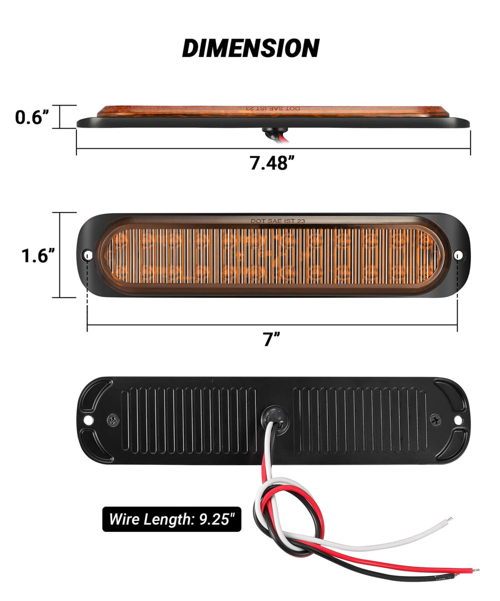 XtraGlow nighttime beam showing amber illumination for safety