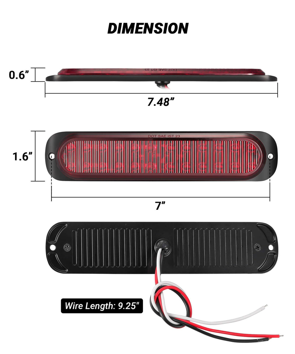 XtraGlow lit at night on vehicle illustrating bright DOT-compliant illumination