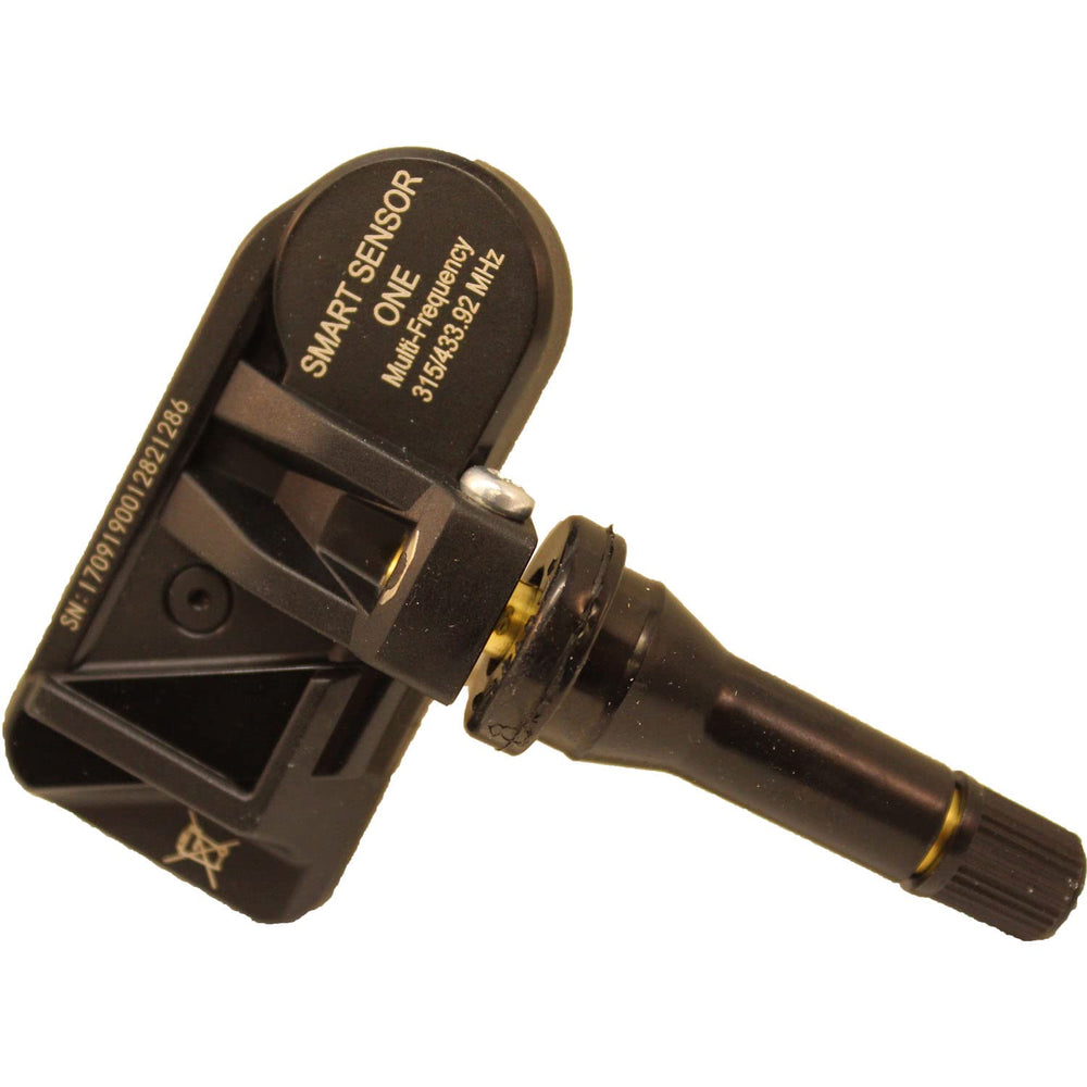 Xtra-Seal sensor installed in wheel valve stem demonstrating quick, universal fit and easy service