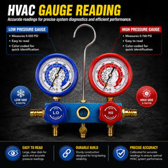 XtremepowerUS hoses and fittings layout showing color-coded hoses for quick connections