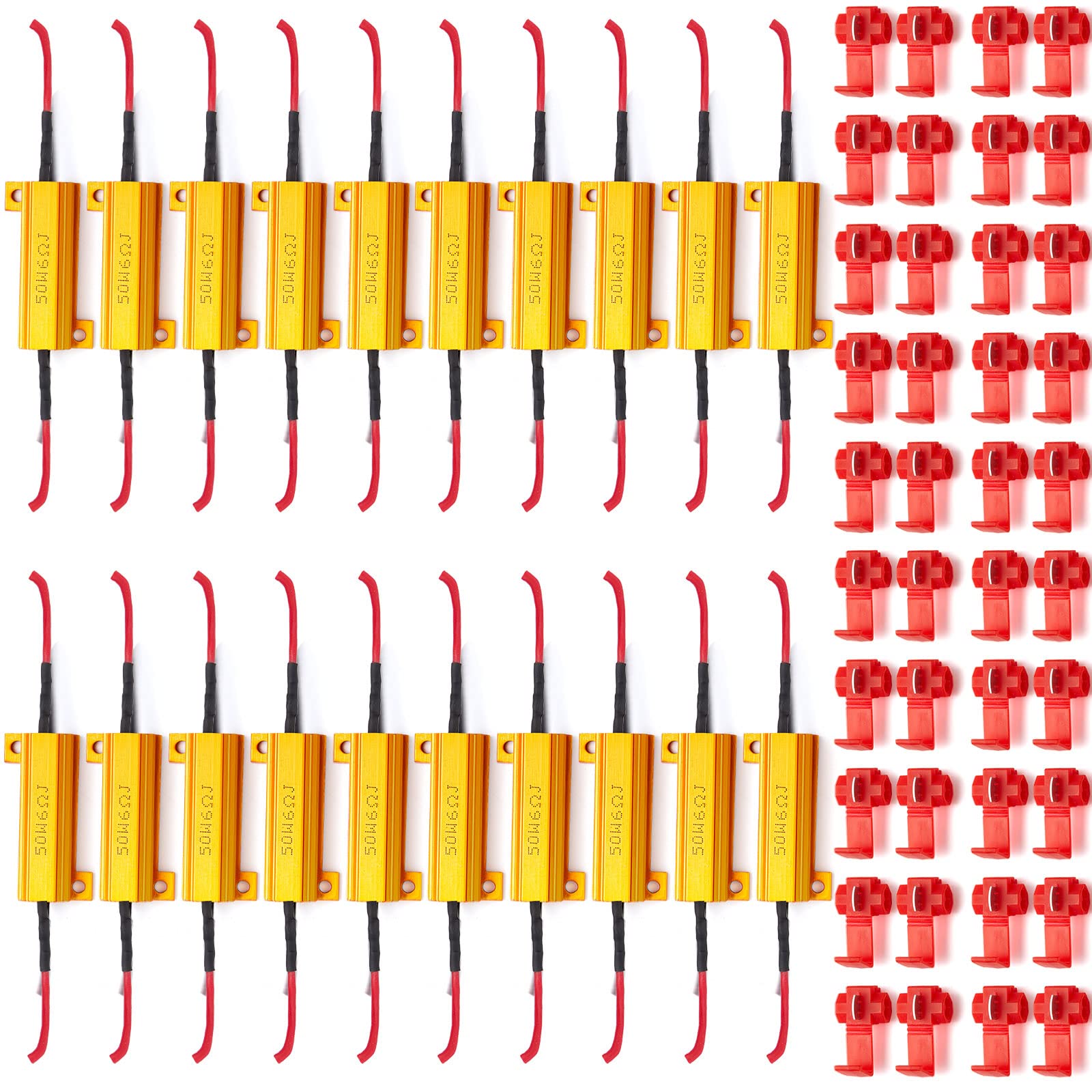 Xuhal front packaging showing resistors and connectors, easy bulk supply benefit