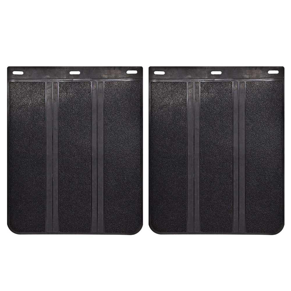 XUKEY front-facing mud flap set showing shape and coverage benefit