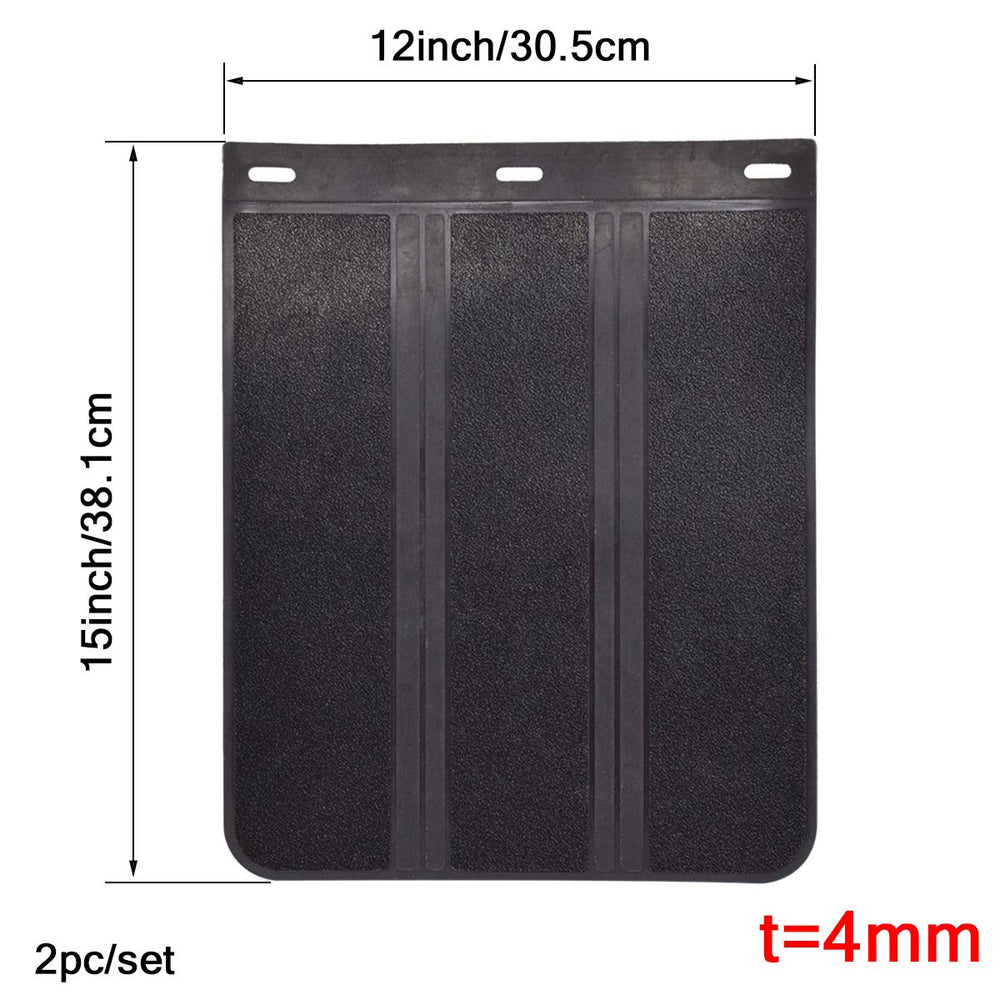 XUKEY mud flap mounted on SUV rear wheel protecting vehicle sides