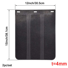 XUKEY mud flap mounted on SUV rear wheel protecting vehicle sides