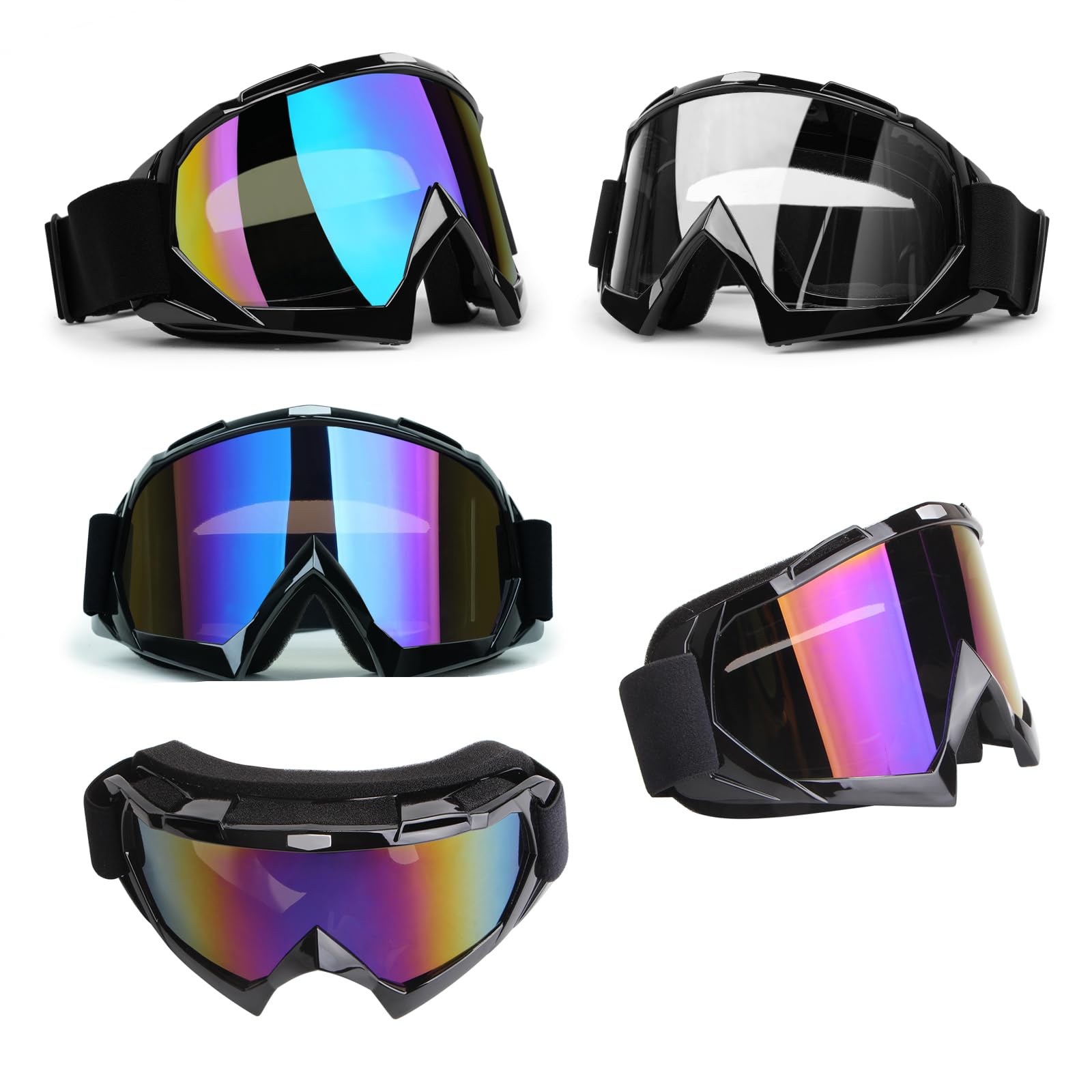 XYOP goggles strapped to helmet showing secure, non-slip fit