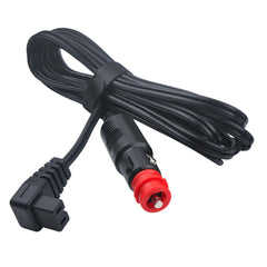 XZGm front plug view showing cigarette lighter plug and reliable connection benefit