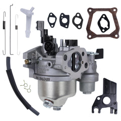 YAMAKATO Huayi P19 front view showing carburetor body and intake, clear fit confirmation