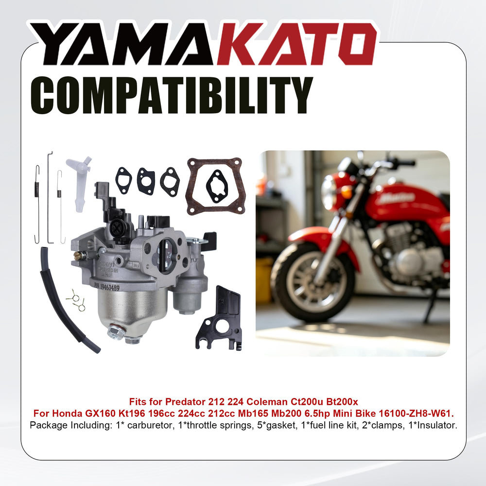 YAMAKATO Huayi P19 throttle springs and hose included for easier installation and reliability