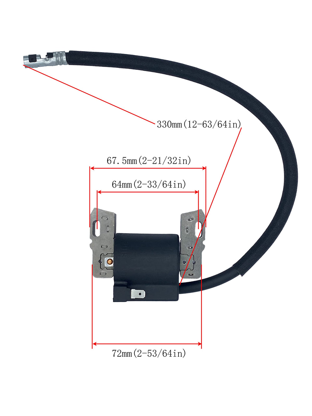 YAMAKATO ignition coil connector detail highlighting terminals for reliable electrical contact