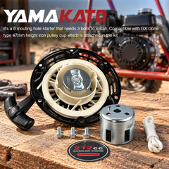 YAMAKATO mounting bolts and decal included for quick installation benefit