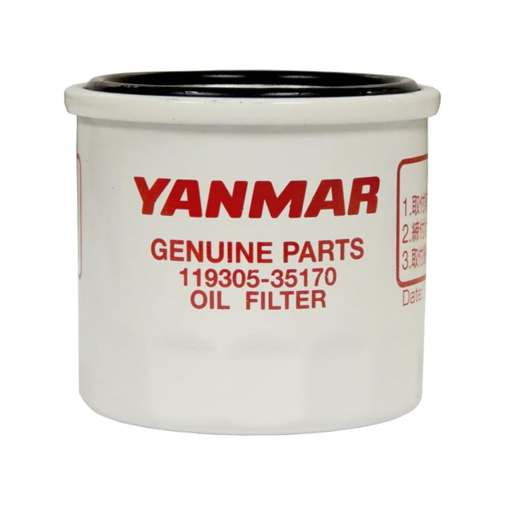 YANMAR oil filter installed on engine showing correct fit and access