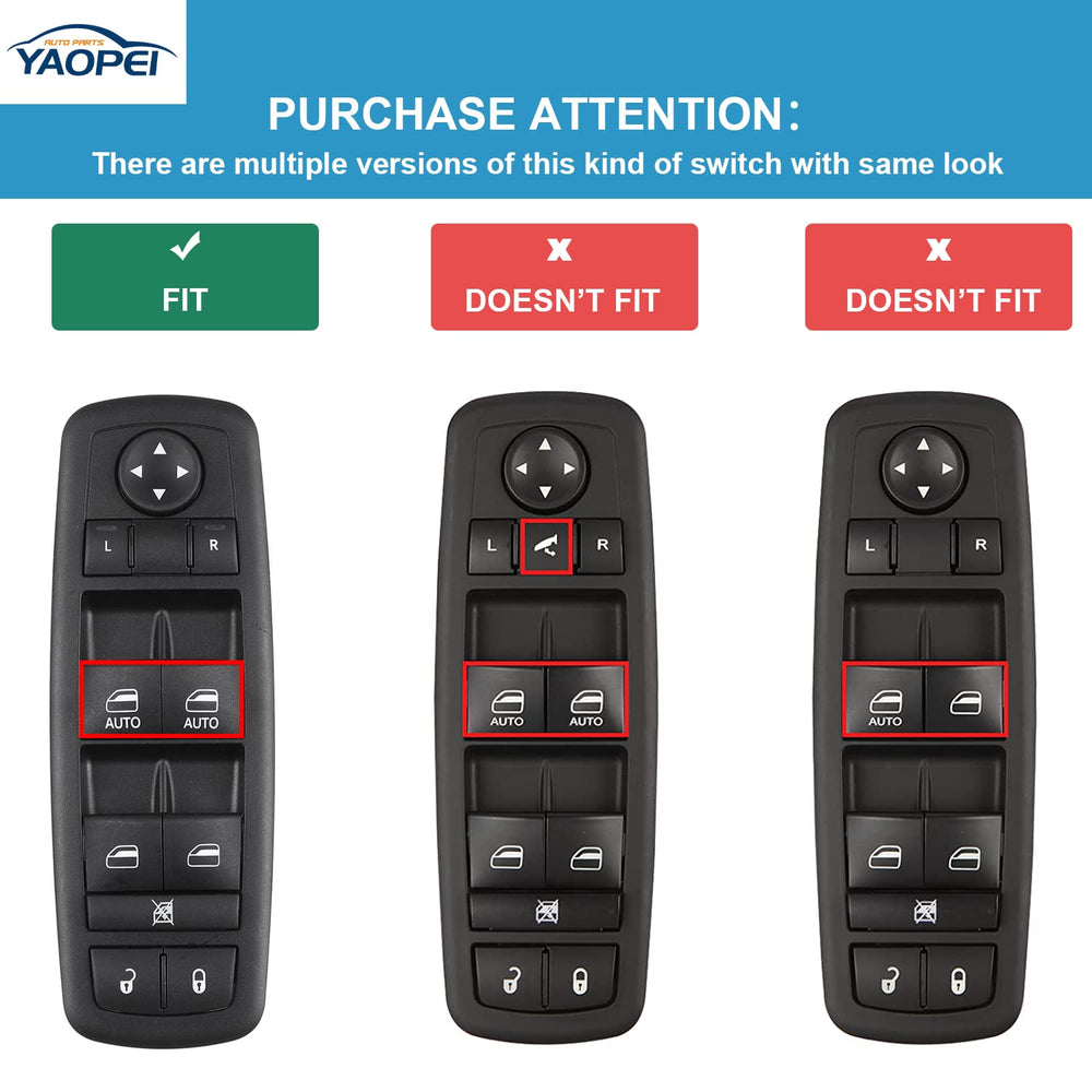 YAOPEI installed in driver door showing direct-fit, plug-and-play convenience