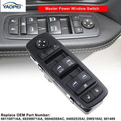 YAOPEI side profile revealing switch depth and robust ABS construction for durability